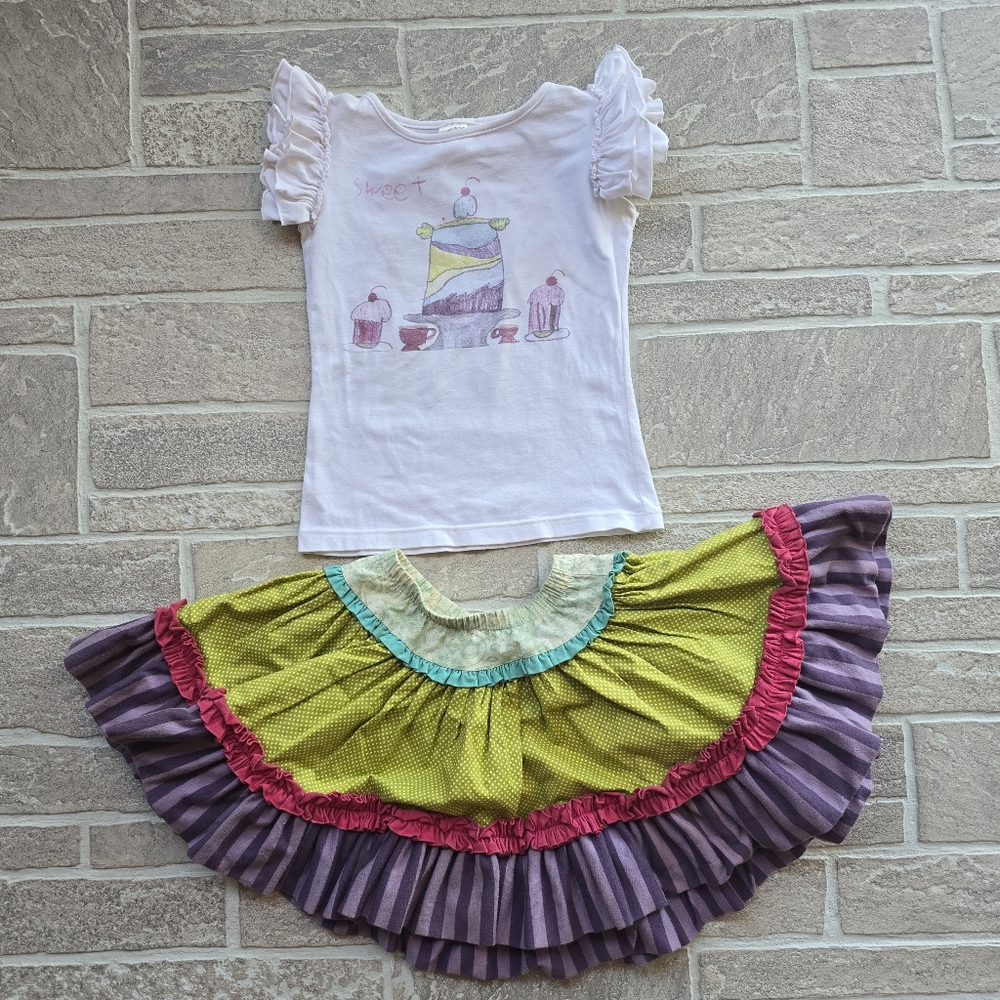 Persnickety Skirt (3) and Top (4).